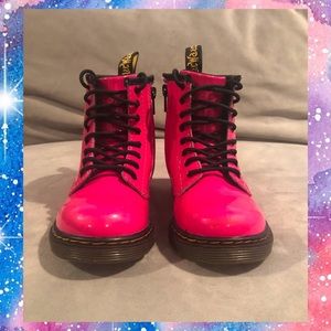 SOLD—Hot Pink Patent Leather Boots